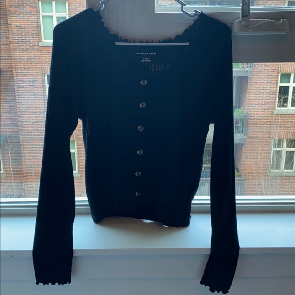 Black off the shoulder top